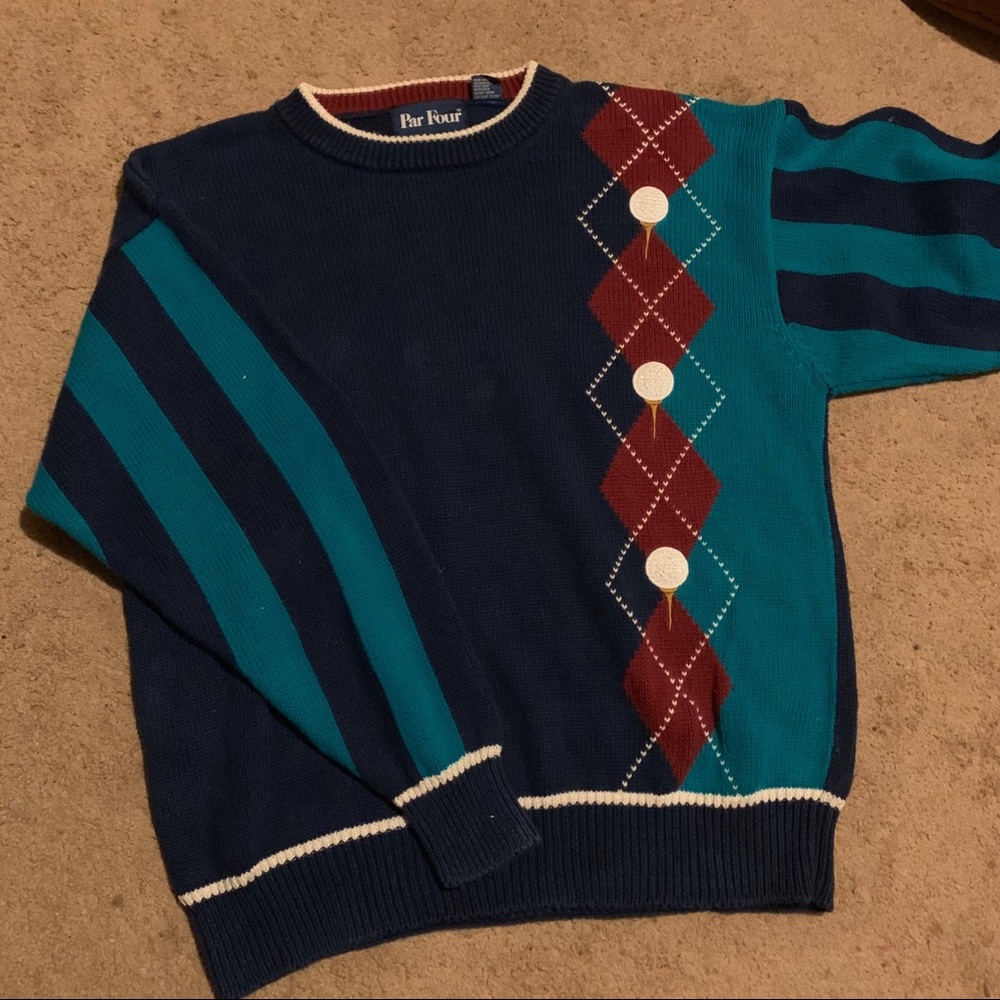 Vintage golf sweater